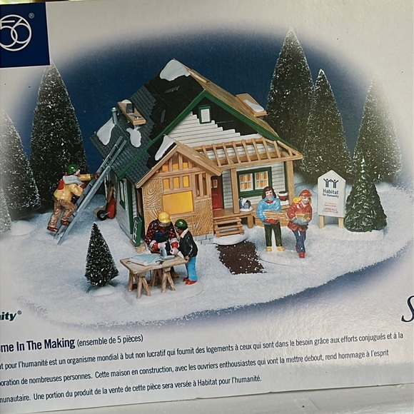 Department 56 Other - Department 56 Home Holiday Decor Set - Green, White, Brown